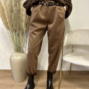 SPODNIE Z IMITACJI ZAMSZU LIVAN'S