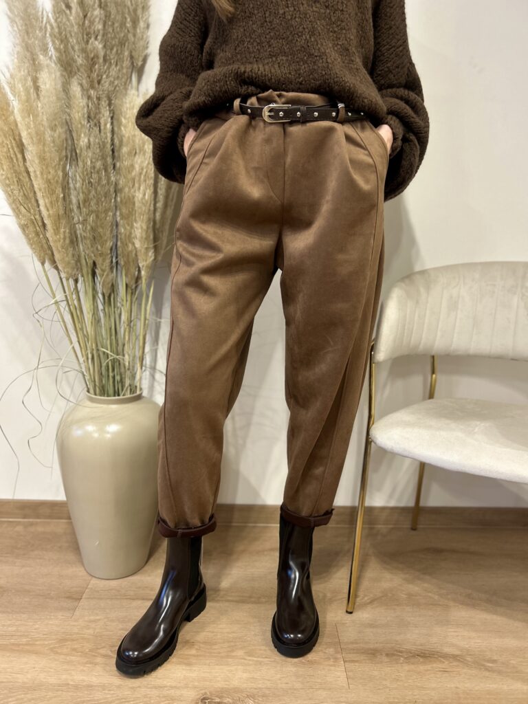 SPODNIE Z IMITACJI ZAMSZU LIVAN'S