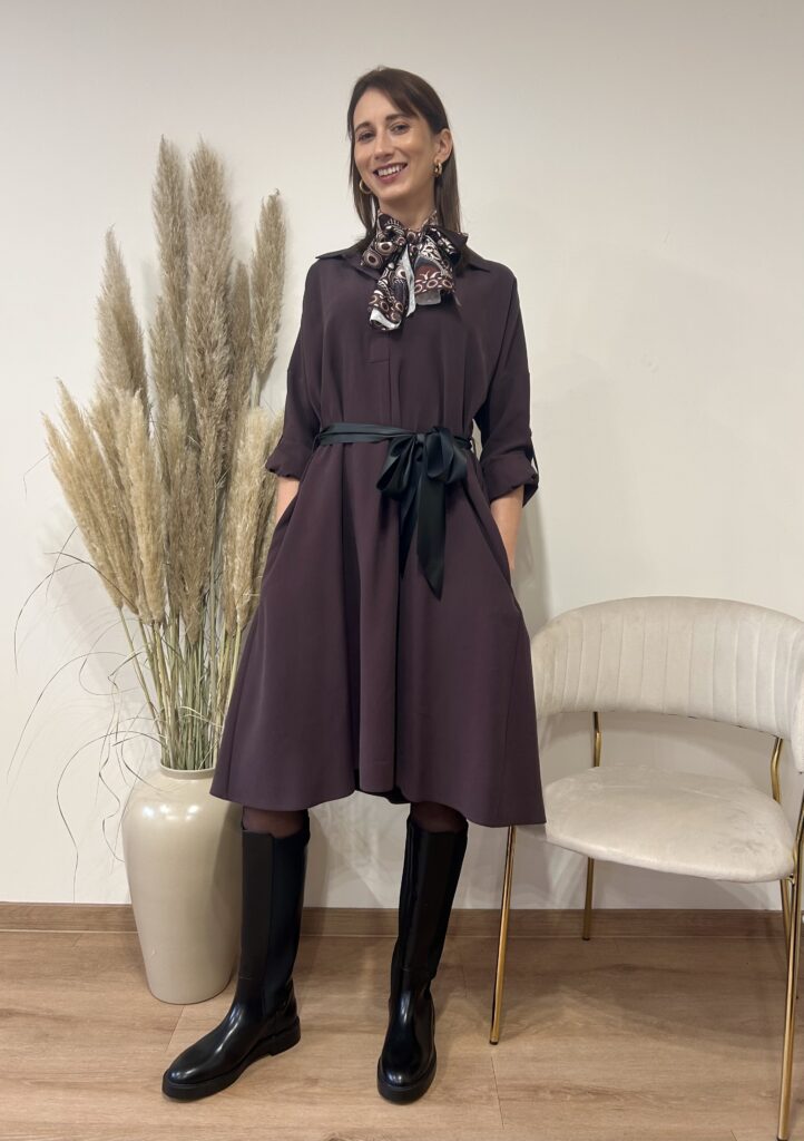 SUKIENKA OVERSIZE PRZEWIĄZYWANA WSTĄŻKĄ PREMIUM