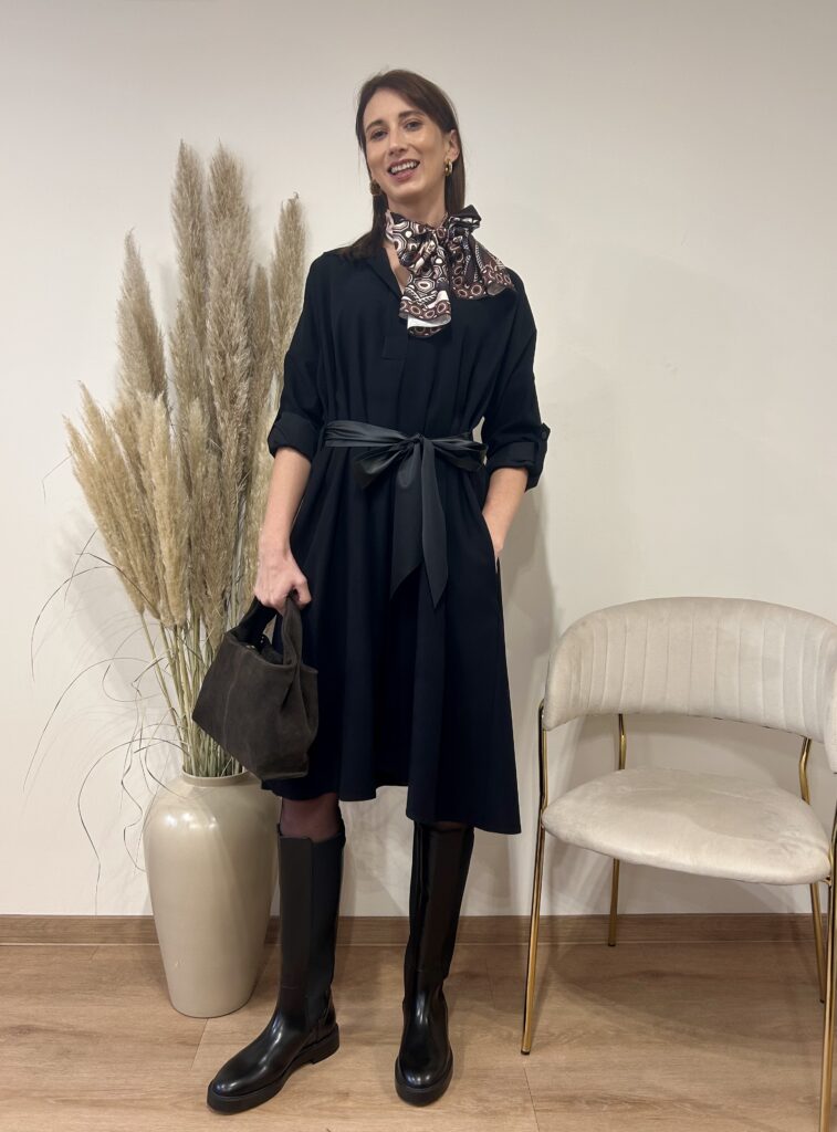 SUKIENKA OVERSIZE PRZEWIĄZYWANA WSTĄŻKĄ PREMIUM